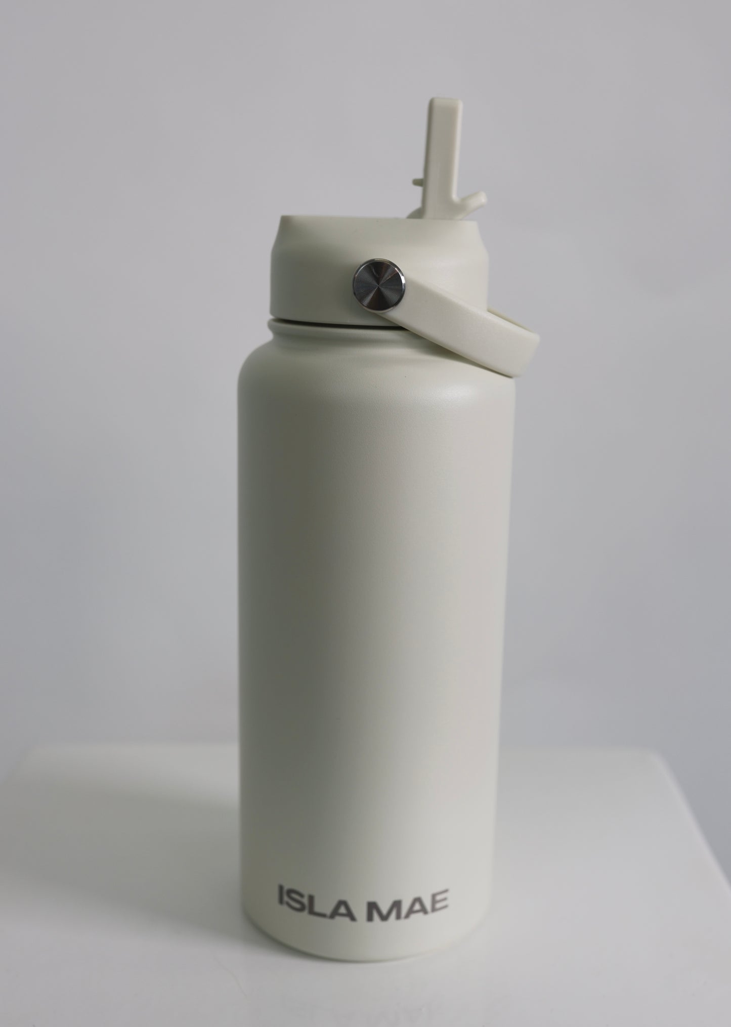 Isla Mae 1 Litre Stainless Steel Bottle - White